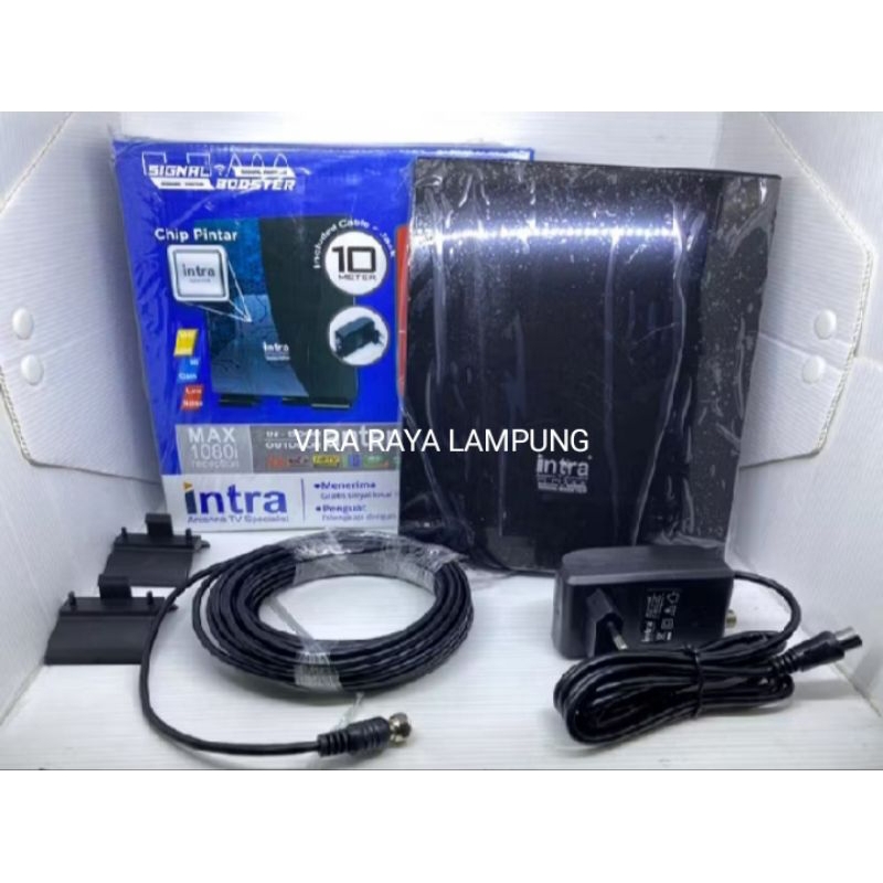 INTRA INT 119 INT-119 ANTENA TV DIGITAL INDOOR OUTDOOR BISA 2 TV LED STB