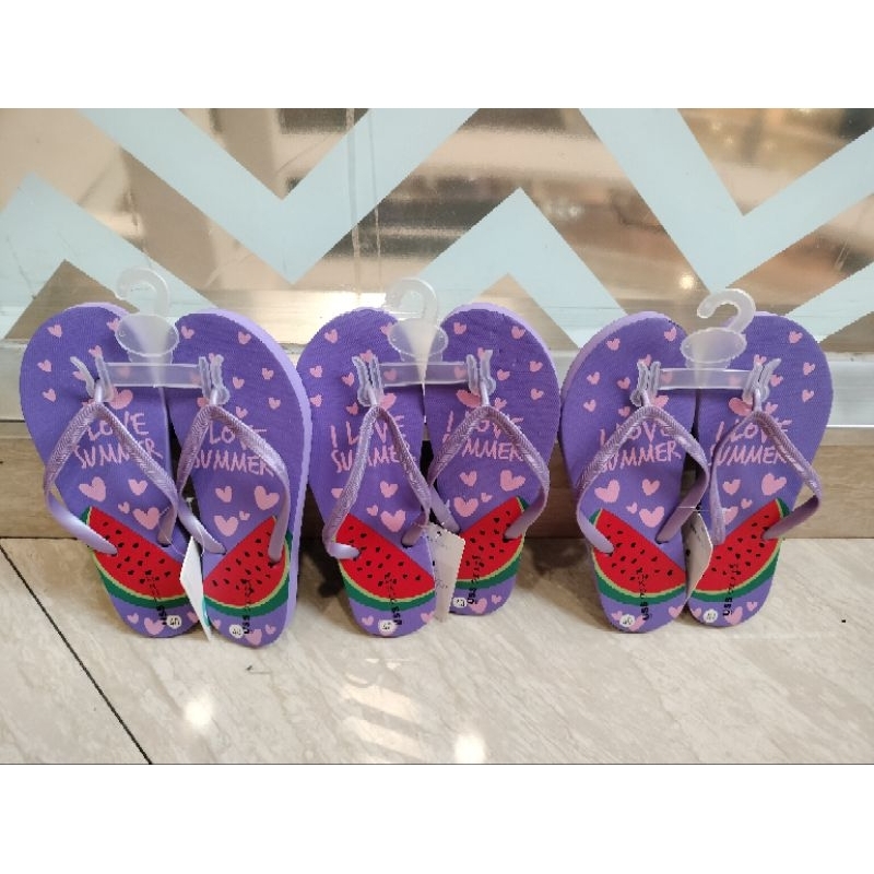 Sandal Jepit kekinian SEMANGKA UNGU UK.40