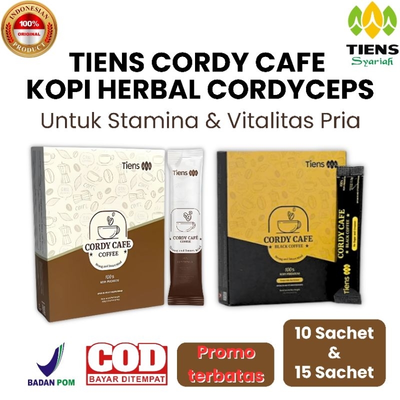 

Kopi Tiens Cordy Cafe Original Kopi Herbal Stamina Tahan Lama Cordyceps Ginseng Guarana Goji Berry