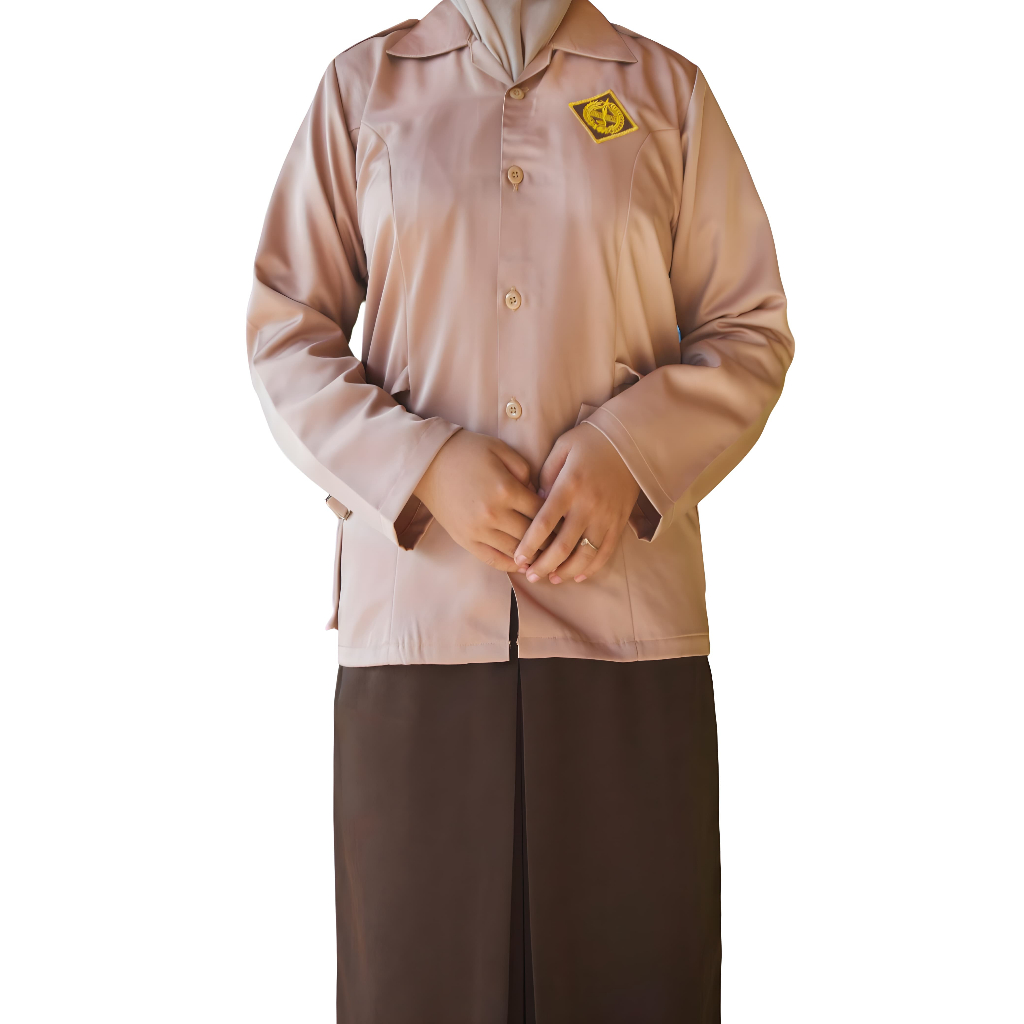 BAJU PRAMUKA WANITA LENGAN PANJANG SMP/SMA BAHAN HIGH TWIS PREMIUM (Licin)