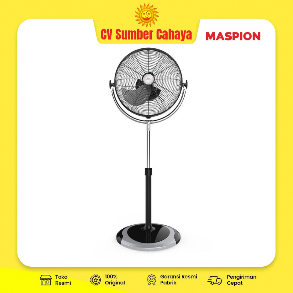 Maspion Kipas Angin Berdiri 16" Besi Stand Fan Industri PW-1603S 1603S