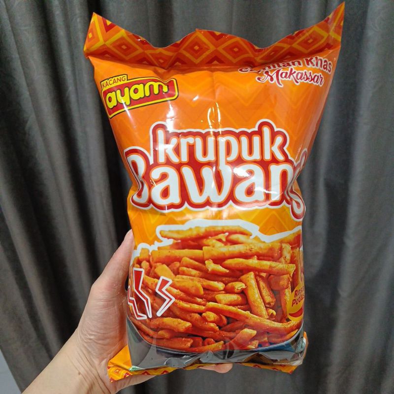 

Krupuk Bawang Pedas 450gr Ayam Khas Makassar