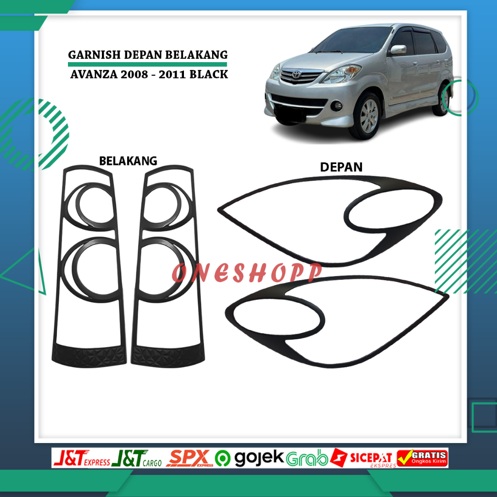 GARNISH LAMPU DEPAN BELAKANG AVANZA 2008 - 2011