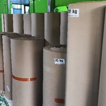 

Karton Kardus Single Face Packing Pelindung Barang / Lembaran Meteran / Karton Bergelombang Kraft
