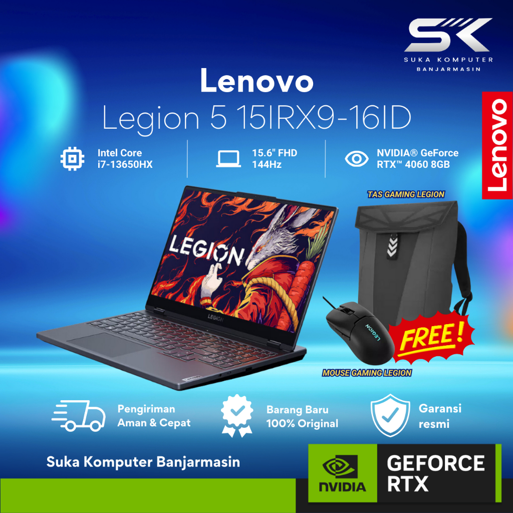 Lenovo Legion 5 15IRX9-16ID /Core i7-13650HX/24GB/512GB SSD/RTX4060