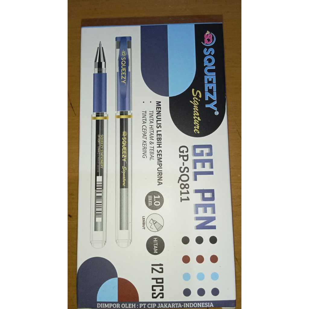 

SQUEEZY GEL PEN 1mm 12PCS