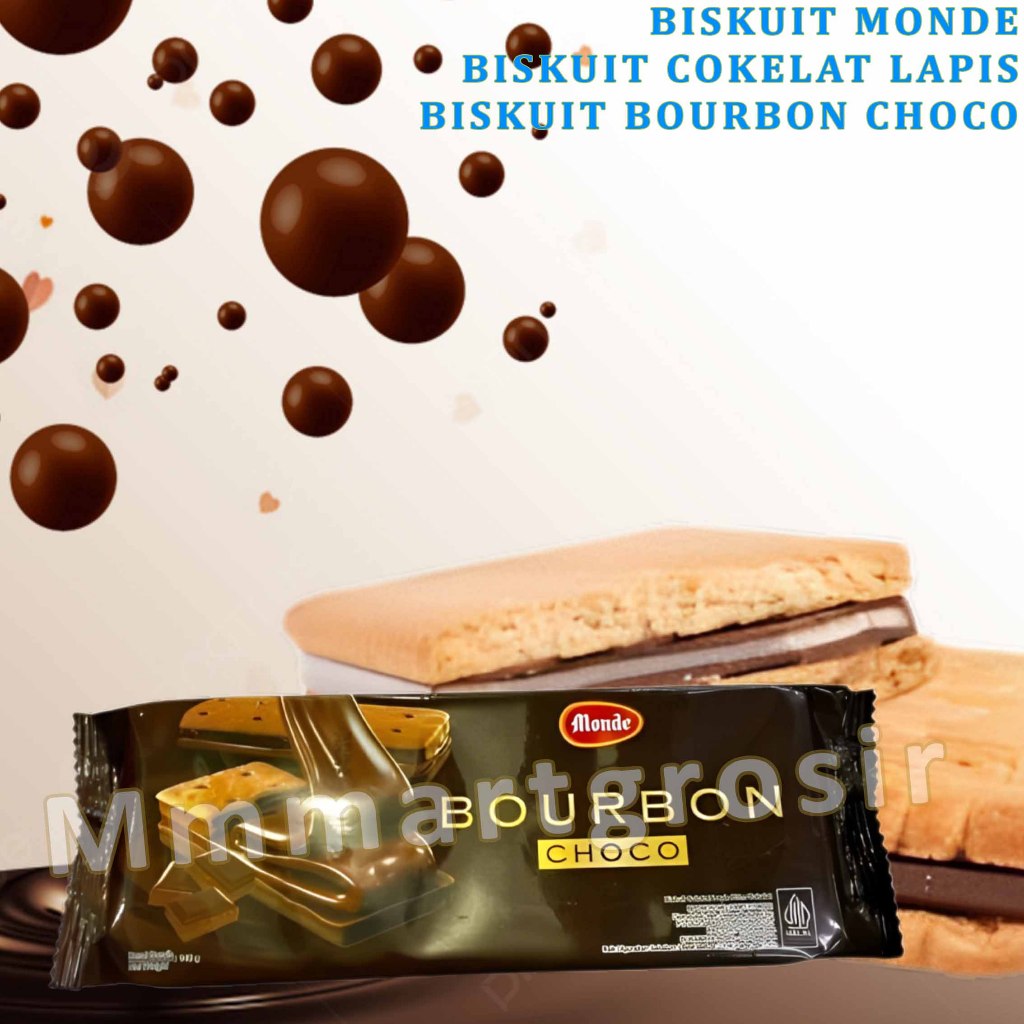 

Biskuit Monde / Biskuit Bourbon Choco / Biskuit Cokelat Lapis / 140gr