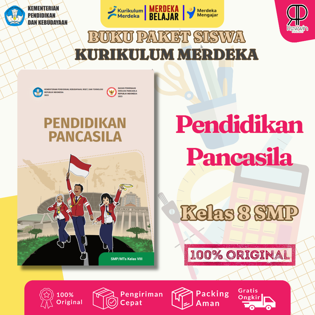 Buku PENDIDIKAN PANCASILA - PPKN - Kelas 8 SMP/MTS Kurikulum Merdeka - BPIP
