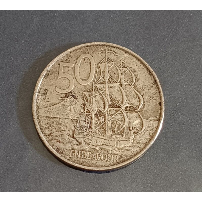 koin New Zealand 50 cents tahun 2006..