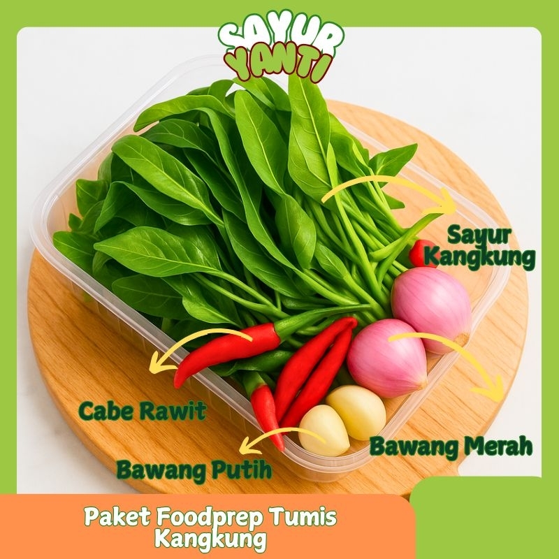 

[KIRIM INSTAN] Paket Foodprep Tumis Kangkung - Sayur Yanti