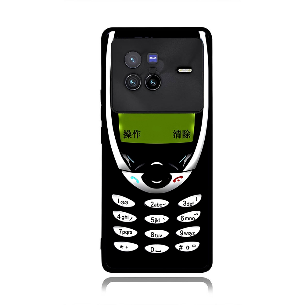 Case Vivo X200 ,X80, X70,X60,X50, V50, V40,V30,V29,V27 PRO LITE 4G 5G Custom Old Black Nokia