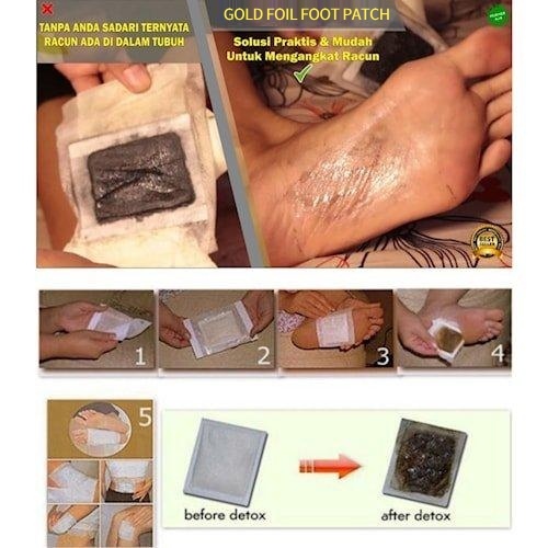 New Koyo Kaki Koyo Kaki Penyerap Racun Foot Pads Koyo Detox Cleansing Patch Detox Kaki Koyo Kaki