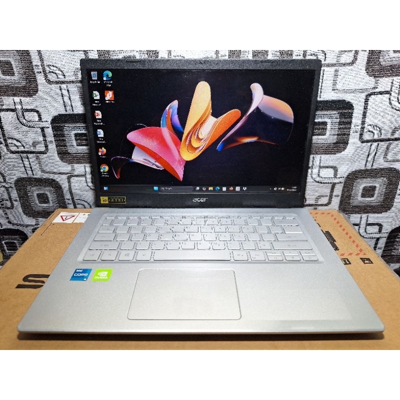 laptop acer core i5 gen 11 ram 8gb ssd 512gb dual VGA Nvidia Game Grafis Libas