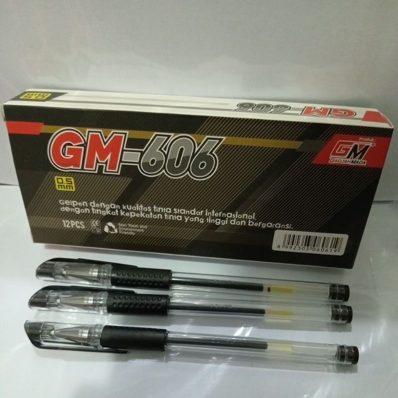 

PULPEN GEL GM-606 / perpak (12pcs)