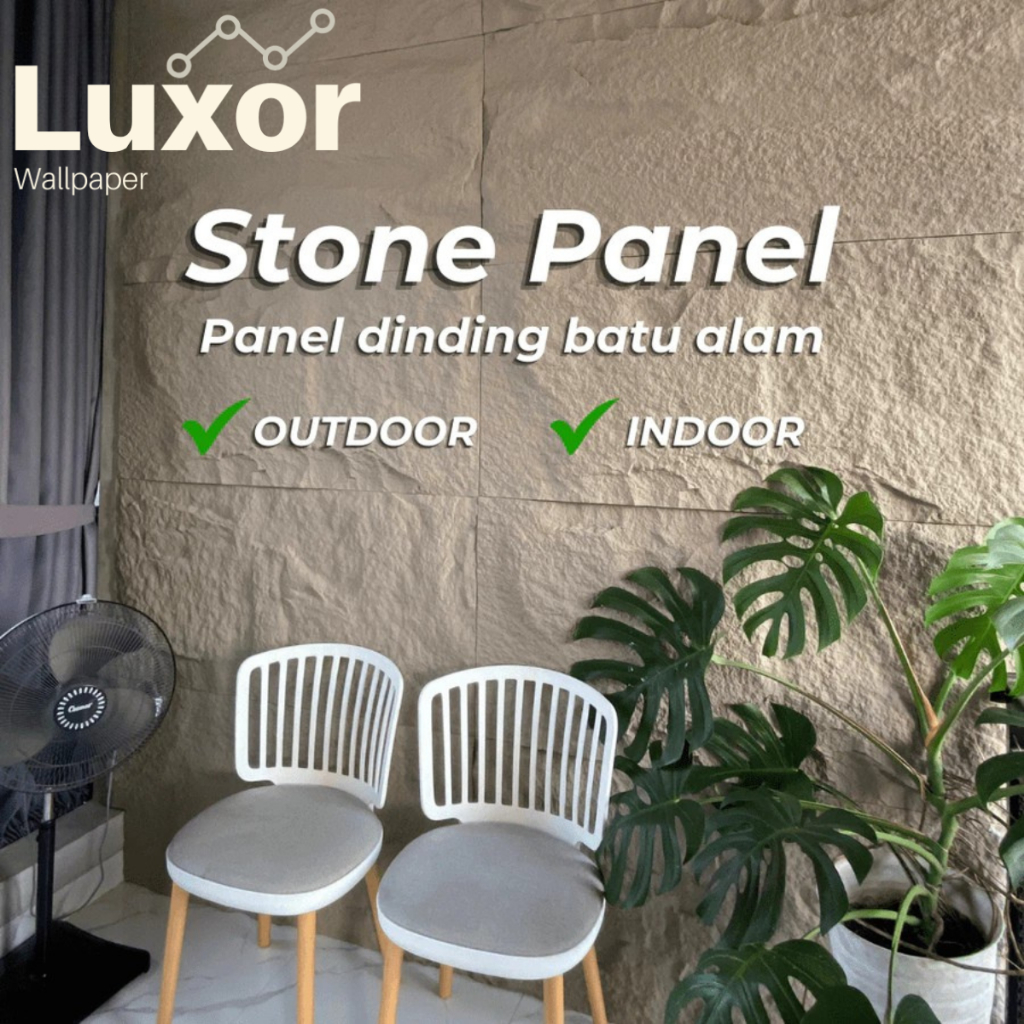 Wallstone Panel Dinding 3D Batu Alam Wallpanel