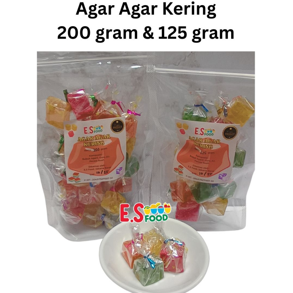 

Manisan Agar Agar Kering Pita Jelly 125 gram & 200 gram