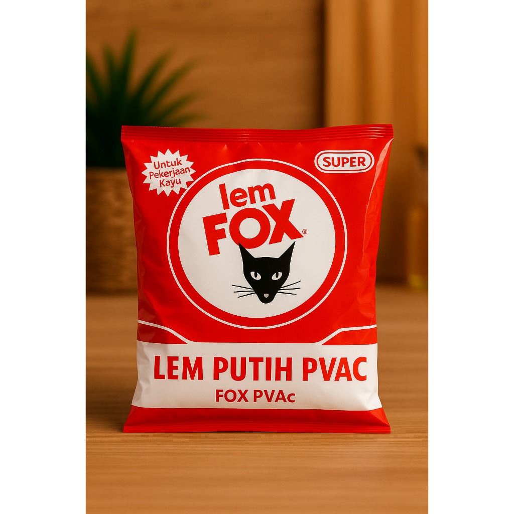 Lem Putih Fox PVAC | Lem Fox Putih PVAC Bungkus Merah