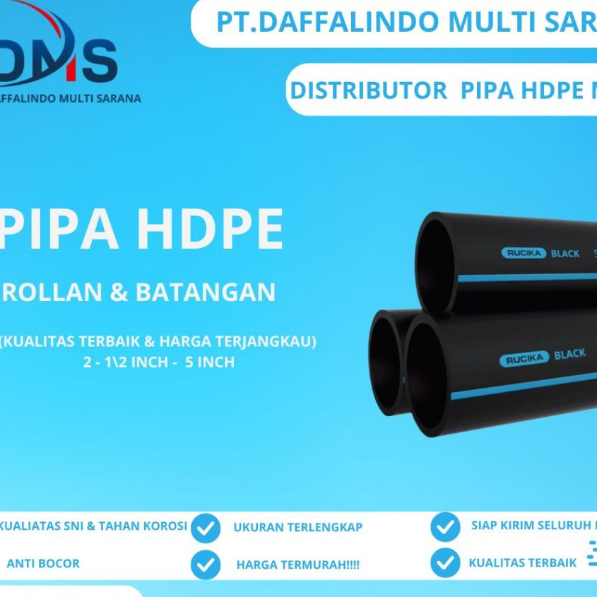 Pipa Hdpe 2 12 Inch (1 Rollan 100m) | Pipa Murah Kuat Dan Tahan Lama