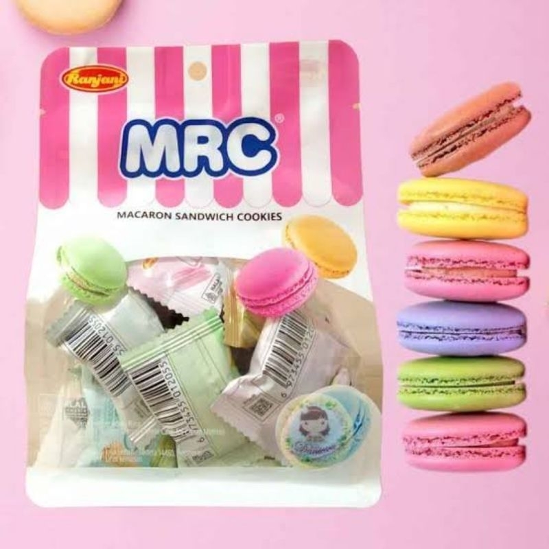 

[PACK/BOX] RANJANI MRC MACARON SANDWICH COOCKIES JAR 92GR | REFILL PACK 100GR | MINI BOX 50 GR | RANJANI KUKIS BERANEKA RASA MAKARON 1 TOPLES / JAR ISI -+20 PCS 92GR