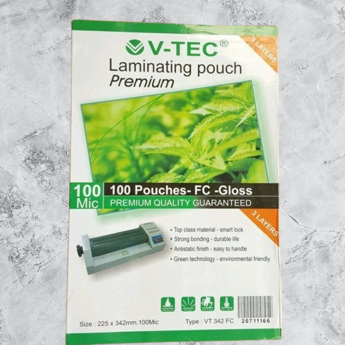 

(1 PACK) PLASTIK LAMINATING V-TEC