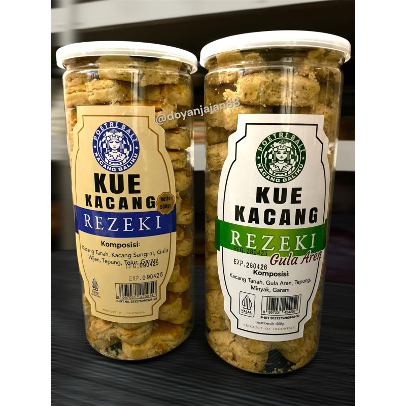 

KUE KACANG REZEKI PREMIUM 500gram / KUE KACANG PREMIUM POETRIBALI