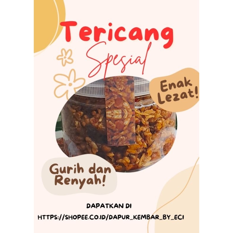 

TERICANG/TEMPE KERING HOMEMADE 200 GR TANPA MECIN MURAH