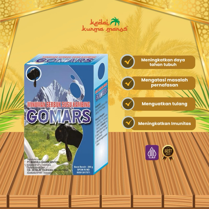 

GO MARS ORIGINAL - Susu Kambing Etawa Bubuk Kemasan Kotak 200 gram BPOM