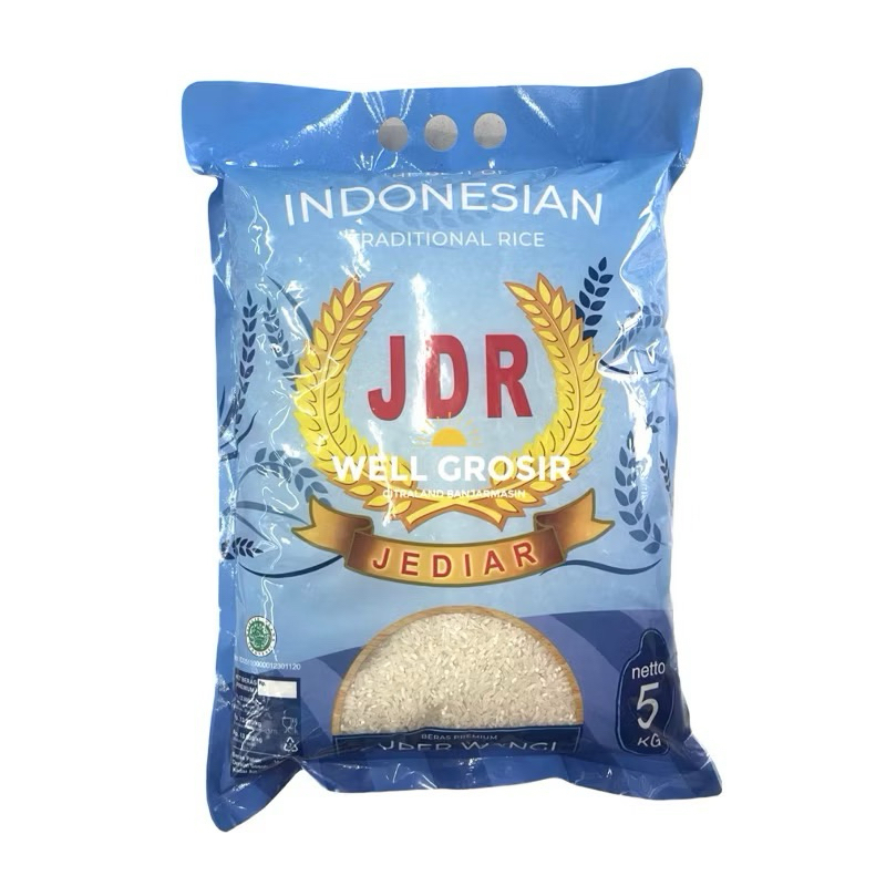 

[FREE CENTONG] Beras JDR Premium 5Kg Punel | Beras Jawa super punel | Beras Jediar merah biru wangi {KHUSUS INSTANT}