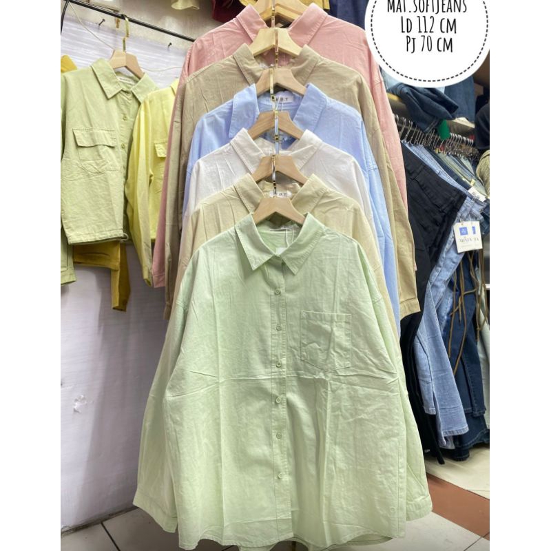 KEMEJA OVERSIZE IMPORT WANITA