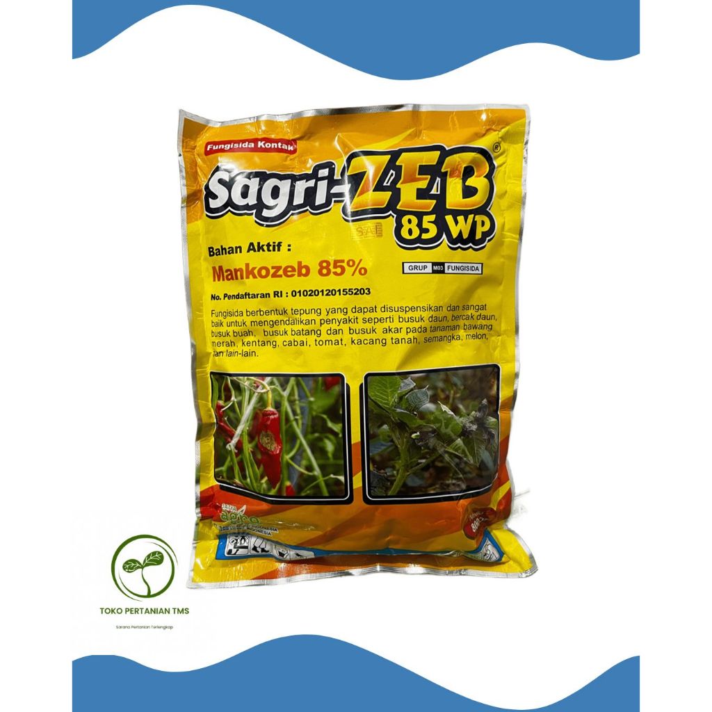 Fungisida SAGRI ZEB 85 WP KUNING (Mankozeb Kuning 85%)
