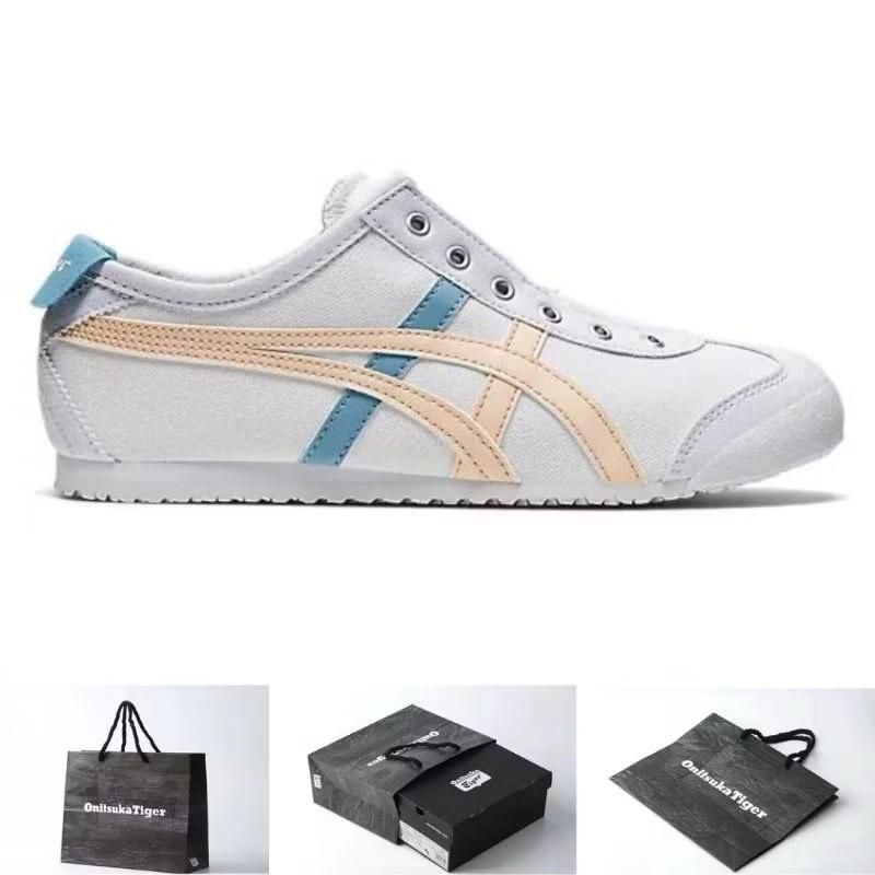 SEPATU ONITSUKA TIGER MEXICO 66 SLIP ON  WHITE COZY PINK