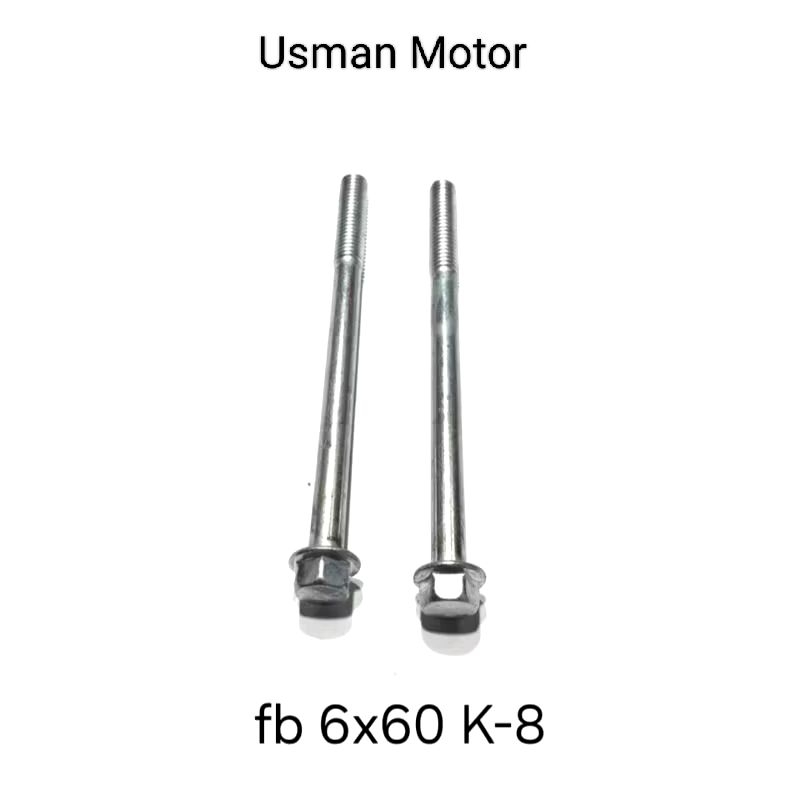 Baut mesin calter m6x60 baut 10 kunci 8 panjang 6cm universal