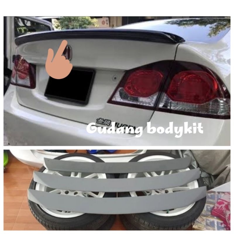 spoiler duktil honda civic fd