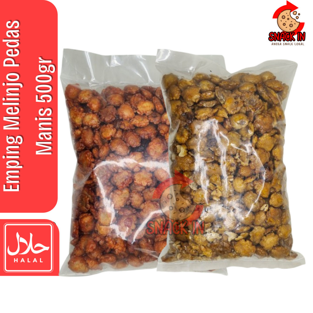 

Emping Melinjo Pedas Manis 500gram Mlinjo Pedas Balado