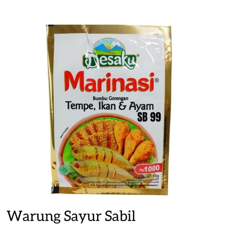 

Desaku Marinasi Ayam, Tempe dan Ikan (4pcs)