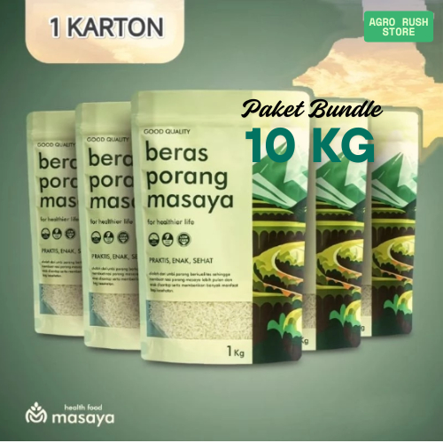 

Paket Bundle 10kg Beras Porang Shirataki Konjac Diet Health Food