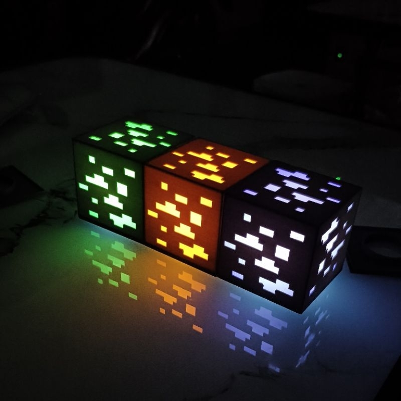 MC Minecraft Ore Lamp LED Tealight premium