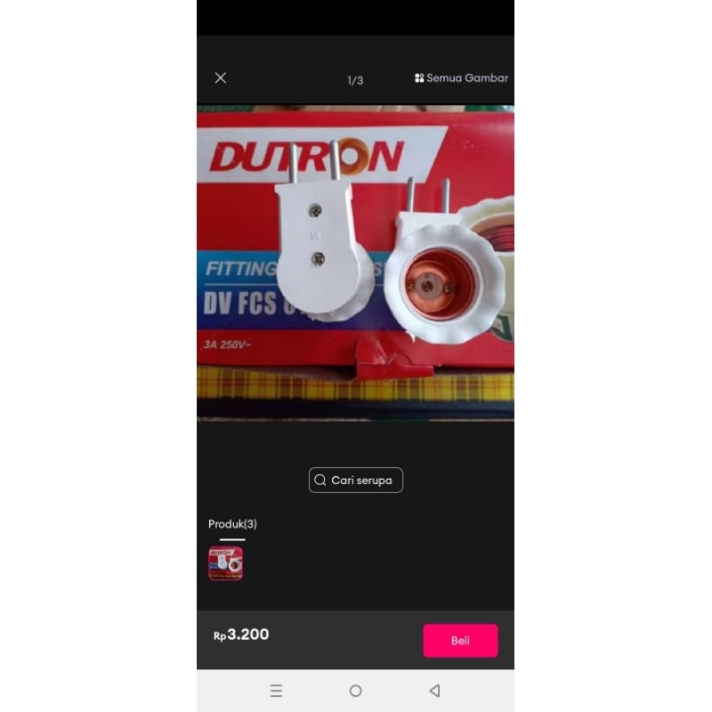 Steker Colokkan Gepeng ERKE ST 388 PUTIH - SNI model UTICON bkn BROCO