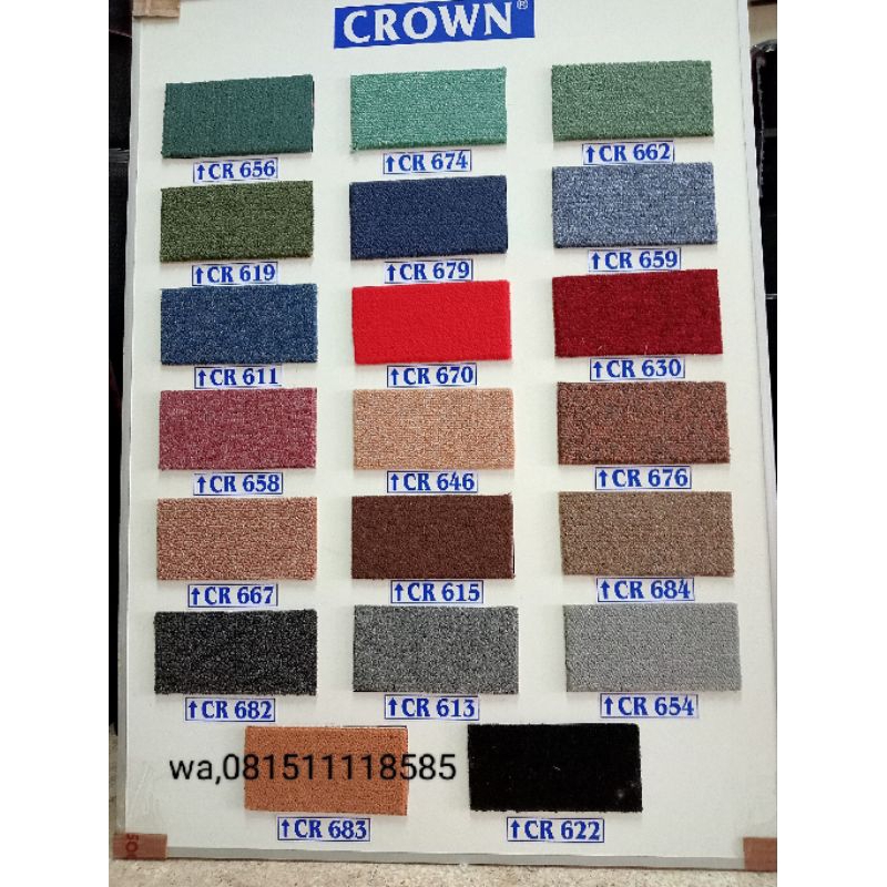 KARPET CROWN METERAN POLOS LEBAR 4