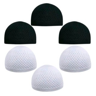 Peci Rajut Dewasa Peci Haji Putih / Peci Haji Putih