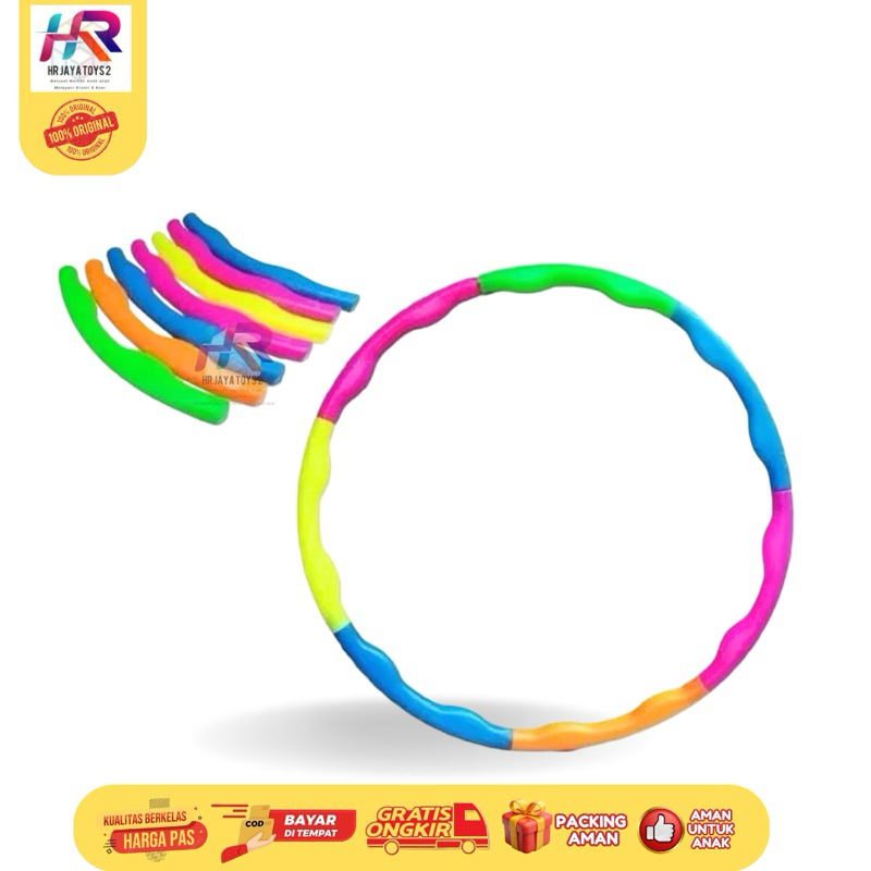 Mainan Olahraga Anak Hulahoop Plastik - Hulahup Hula Hoop Hulahop Warna Warni