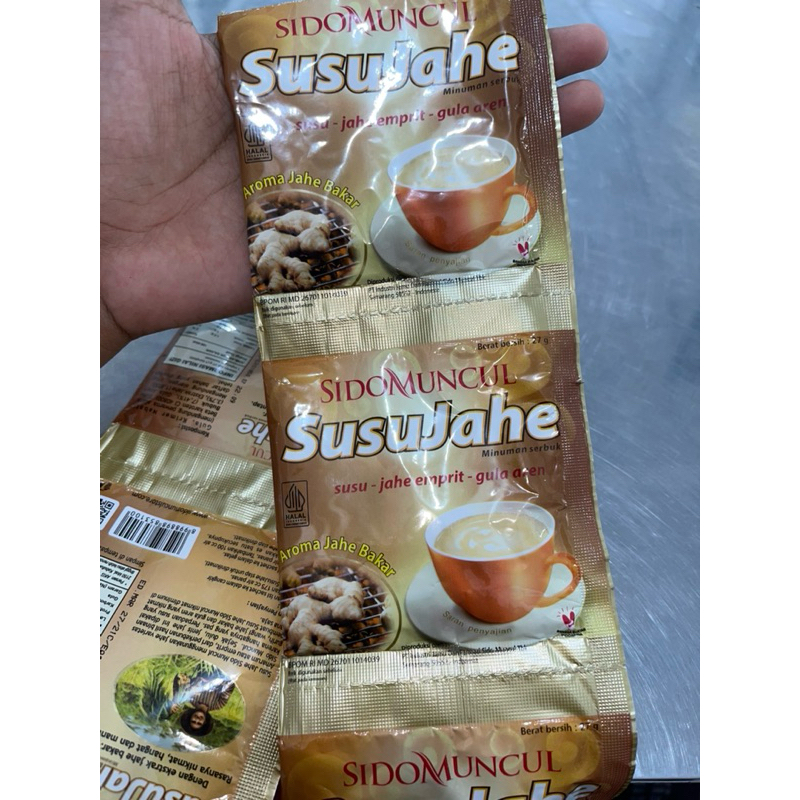 

Susu jahe & kopi jahe Sidomuncul isi 10 renceng x 27gr