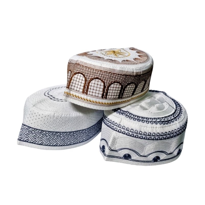 PECI MADINAH AL BUKHORI BORDIR ORIGINAL, Kopiah Madinah Bordir Cina Original Import, Songkok Madinah