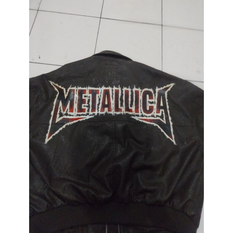 jaket kulit metallica