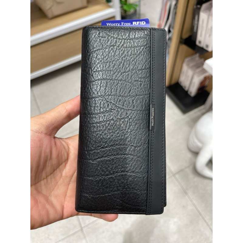 Long Wallet Hush Puppies Original - Leather & RFID - Nelson