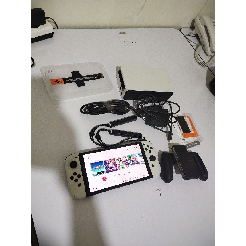 Nintendo switch oled cfw 128gb fullset tanpa box
