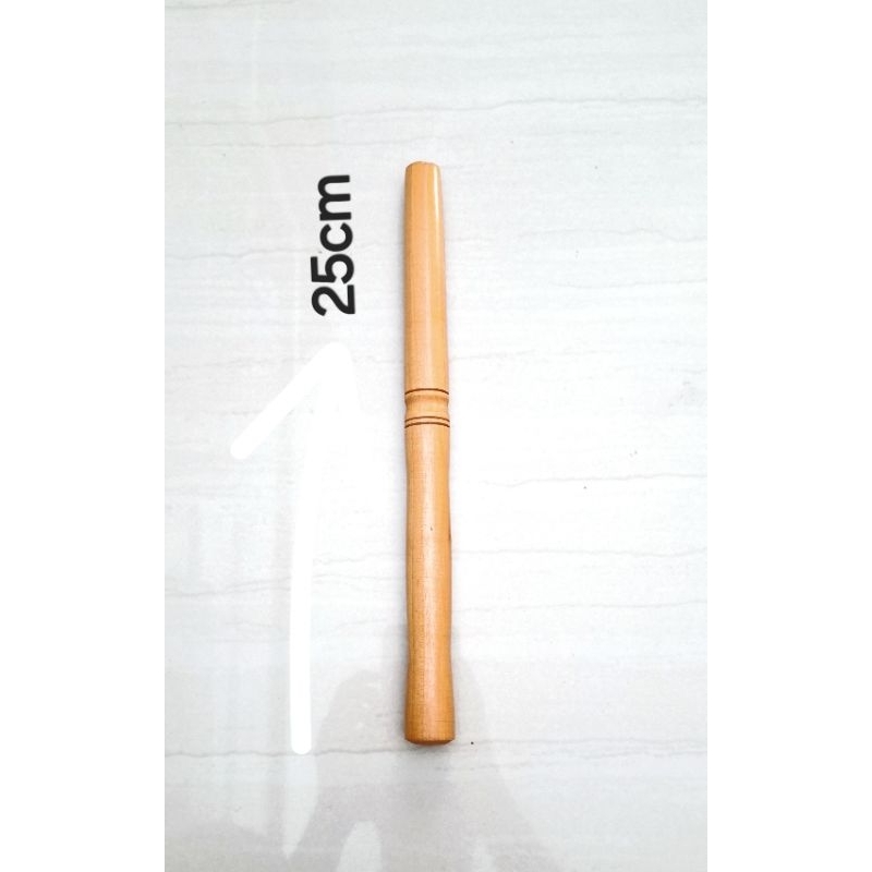 Gagang joran bahan kayu 25 CM polos