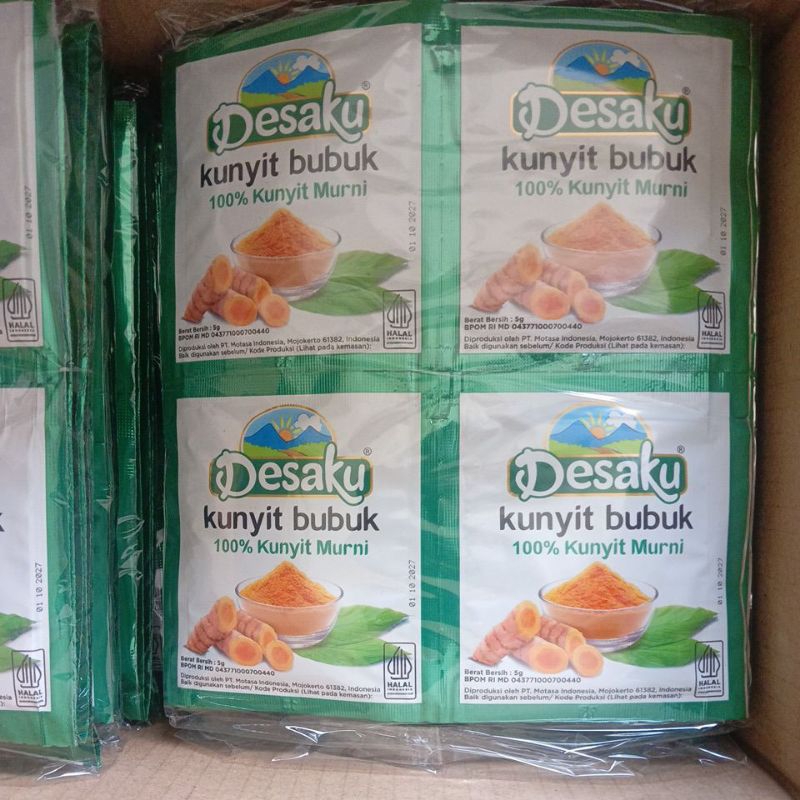 

Desaku Kunyit Bubuk Renteng 100% Kunyit Murni