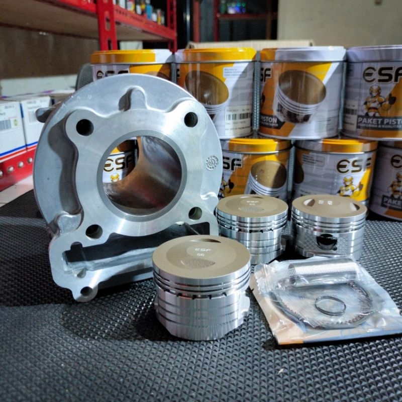 Blok Seher Boreup Mio Karbu Sporty Smile Fino Karbu Nouvo Ukuran 53,5 55 56 Pen Pin 15 Sudah Tanam L