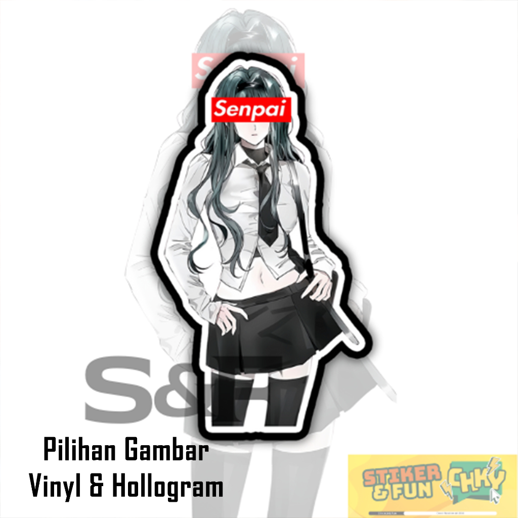 

Stiker Sticker Vinyl/Hollogram Laminasi JAPANESE SCHOOL GIRL SENPAI Vol 26